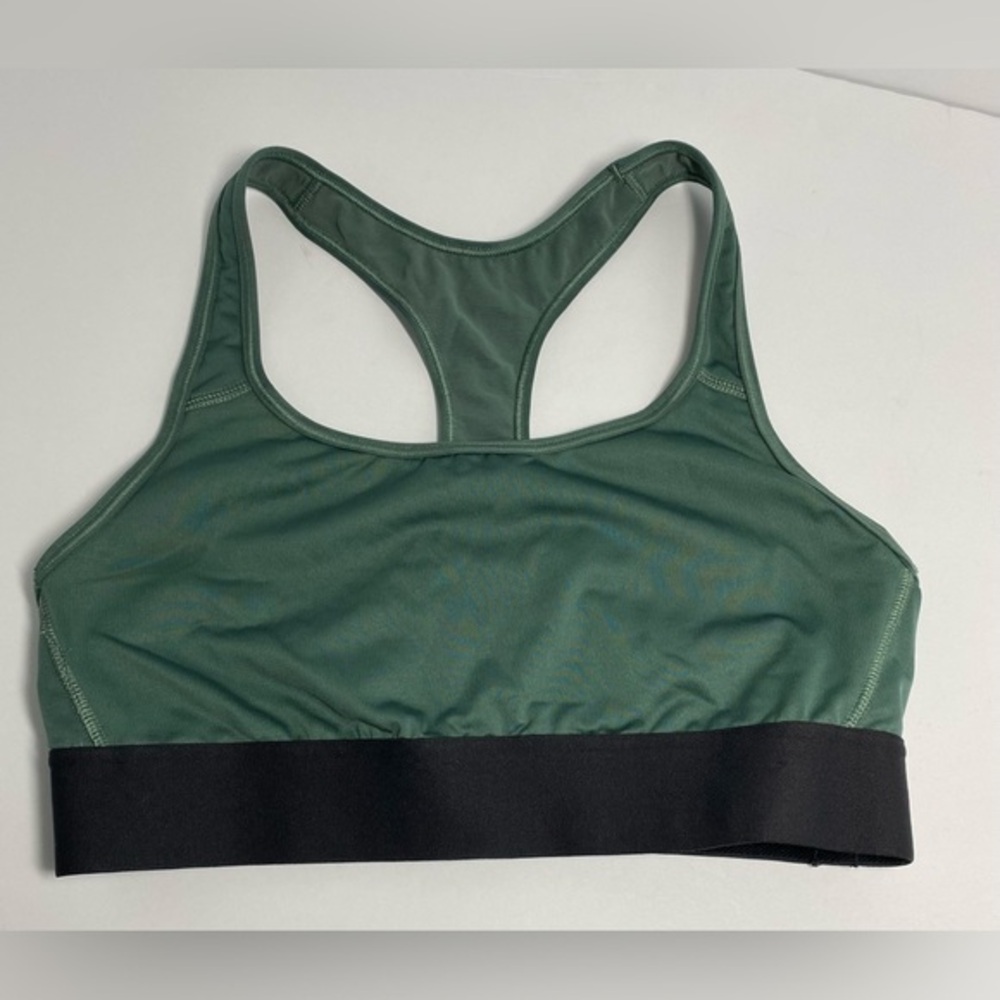 Victoria‎ Secret Sports Bra Green Black Size Medium